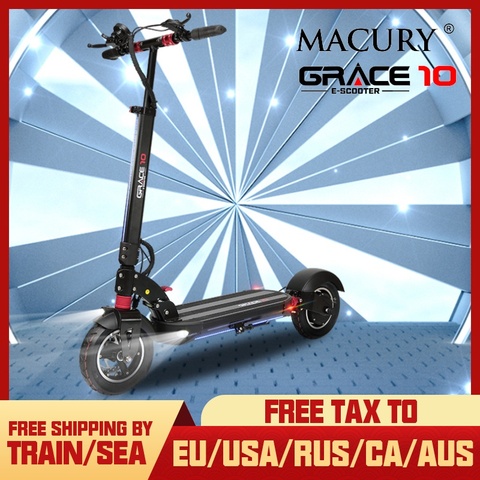 Macury – trottinette électrique pliable GRACE 10, Hoverboard, 2 roues, 10 pouces, moteur 52v 1000w, pour adulte, Mini T10 10S ► Photo 1/6