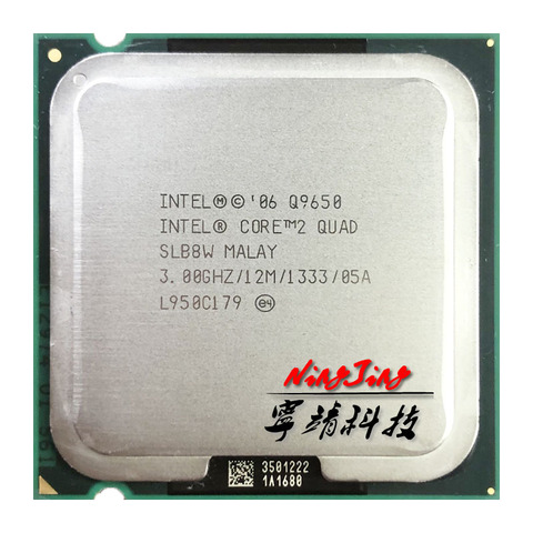 Intel Core 2 Quad Q9650, Quad Core 3.0 processeur d'unité centrale GHz, 12M, 95W, LGA 775 ► Photo 1/1