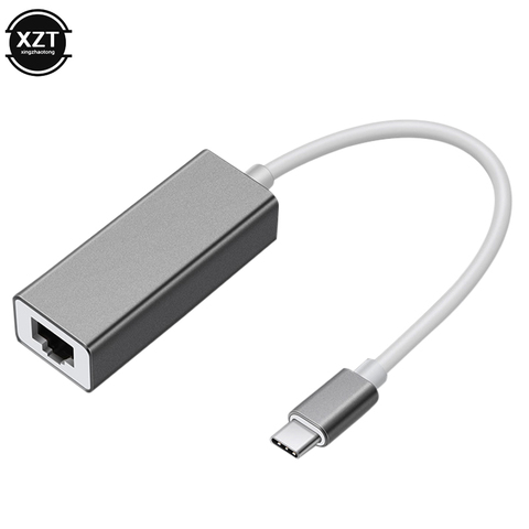 Adaptateur USB type-c vers RJ45, carte réseau filaire externe Ethernet 10/100 mb/s, Lan, pour MacBook Windows 7/8/10 ► Photo 1/6