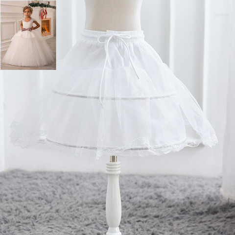 Blanc Tulle Jupe Bébé Filles Tutu Jupes Jupons Enfants Jupon Jupe Enfants De Mariage Accessoires Fille Jupon Crinoline ► Photo 1/4