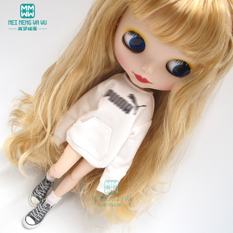 1 pièces Blyth vêtements de poupée lettre jersey, collants, chaussures de sport pour Blyth Azone OB23 OB24 1/6 accessoires de poupée ► Photo 1/6