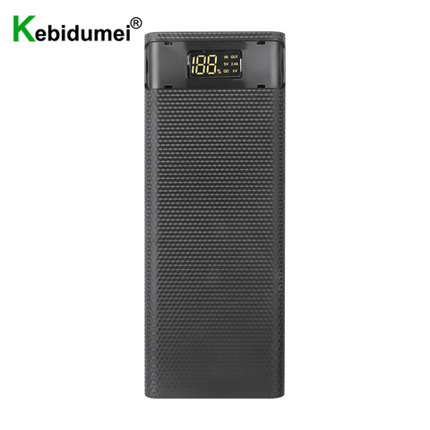 Chargeur de batterie externe Portable 8x18650, double USB type-c, affichage numérique avec lumière LED, pour tous les téléphones ► Photo 1/1