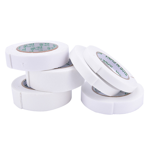 Taille 1.5/1.8//2.4/3.0/3.6/4.0cm largeur mousse Double face adhésif artisanat rembourré montage blanc fort Double face ruban adhésif ► Photo 1/6