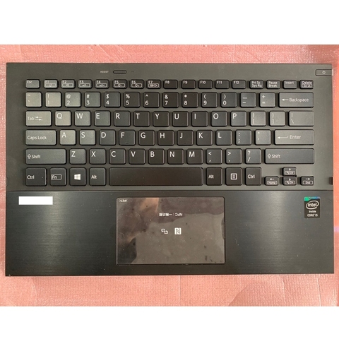 95% nouvel ordinateur portable remplacer Palmrest couverture supérieure avec Version américaine clavier avec rétro-éclairé pour SONY VAIO PRO 13 PRO13 SVP132 SVP13 ► Photo 1/3