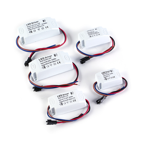 Transformateur de lumière, pilote Constant 1-3W 4-7W 8-12W 13W-18W 18-24W, 300mA, alimentation électrique, pour éclairage Downlight LED, LED, AC85-265V ► Photo 1/6