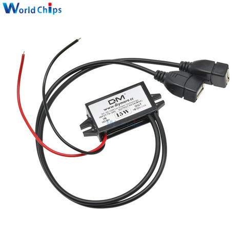 Module convertisseur de puissance 12V à 5V 3A, 15W, Micro USB, abaisseur de puissance, adaptateur de sortie, faible chaleur, Protection automobile, DC-DC ► Photo 1/6