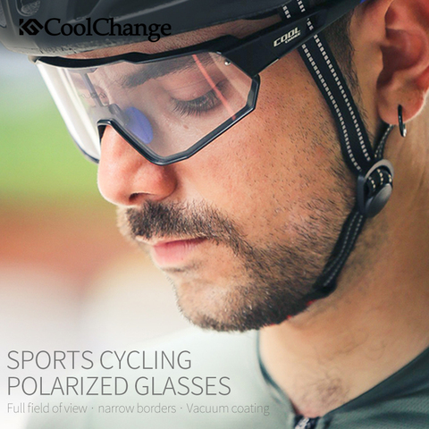 CoolChange lunettes de cyclisme photochromiques en cours d'exécution Sports de plein air vtt vélo lunettes de soleil UV400 hommes femmes route vélo lunettes lunettes ► Photo 1/6