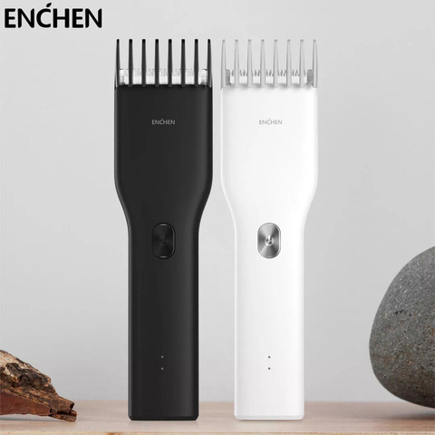 ENCHEN Boost-tondeuse à cheveux électrique pour hommes, rasoir professionnel sans fil et Rechargeable en céramique à deux vitesses ► Photo 1/6