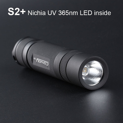 Lampe de poche UV convoi S2 Plus avec Nichia UV 365nm LED à l'intérieur de la détection d'agent Fluorescent ► Photo 1/6