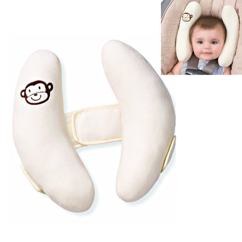Support de tête pour bébé et bébé, réglable pour siège de voiture, jogging pour poussette, coussin pour sommeil doux, oreiller de voiture ► Photo 1/6