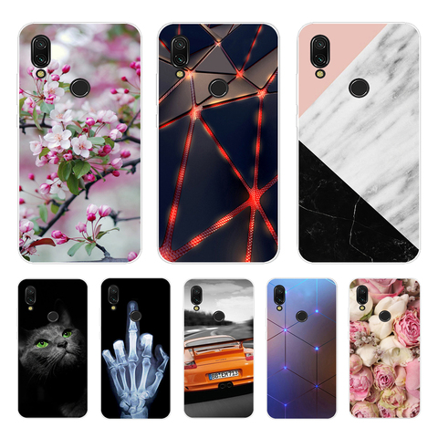 Coque souple noire en Silicone pour Xiaomi, compatible modèles Redmi Note 7, 7A, 8A, 8A ► Photo 1/6