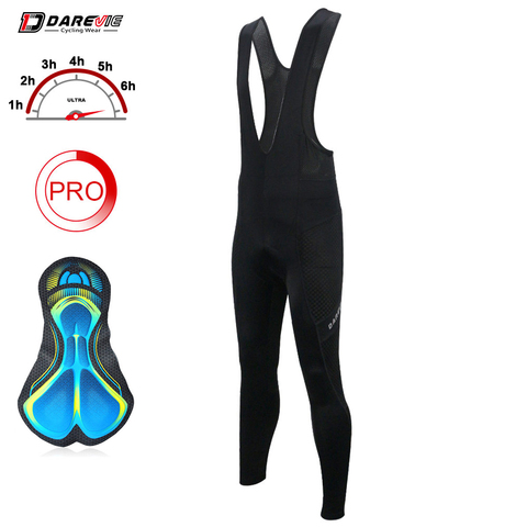 Darevie type long vélo bib pantalon à séchage rapide antibactérien cyclisme bib pantalon 3D gel vélo bib collants ► Photo 1/6