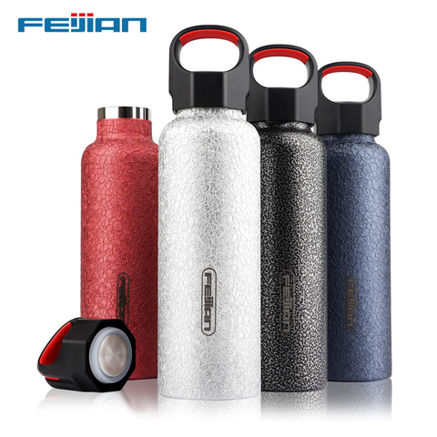 FEIJIAN – bouteille à vide Portable, gourde en acier inoxydable, tasse de Camping, de voyage, de plein air, pour le Sport ► Photo 1/6