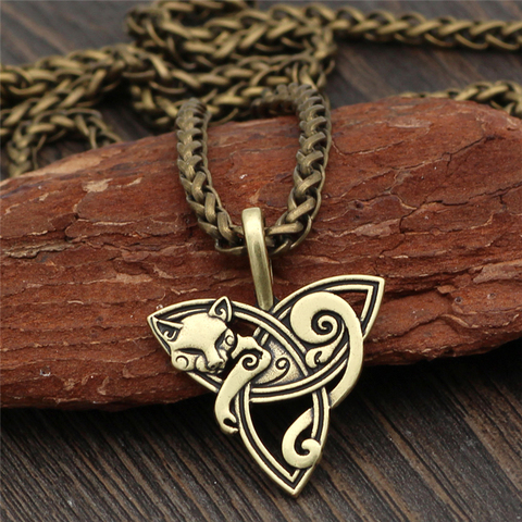 Collier Vintage Viking tête de loup pour hommes, pendentif, en acier inoxydable, série esclave, bijoux à la mode, accessoires, cadeaux porte-bonheur d'amitié ► Photo 1/6