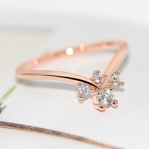 ZHOUYANG anneaux géométriques pour femmes Style Unique grand zircon cubique couleur argent cadeaux de fiançailles de mariage bijoux de mode R655 ► Photo 1/5