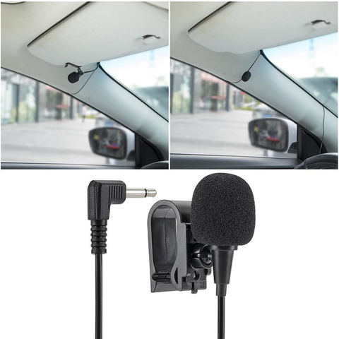 ONKAR – Microphone professionnel de voiture, 3.5mm, Radio stéréo, Mini prise externe pour DVD de voiture, navigation GPS, multimédia, 3M ► Photo 1/6