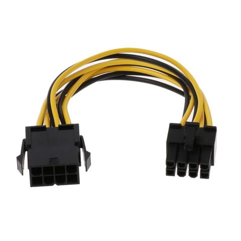 ATX CPU câble d'extension d'alimentation | 8Pin à 8Pin ATX câble d'extension d'alimentation, pour la carte mère PSU, câble d'extension électrique 18cm ► Photo 1/6