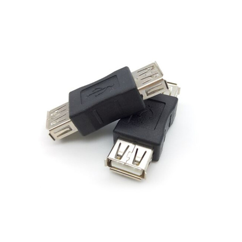 Connecteur adaptateur de cordon de coupleur USB 2.0 femelle à femelle, vente de PR ► Photo 1/4