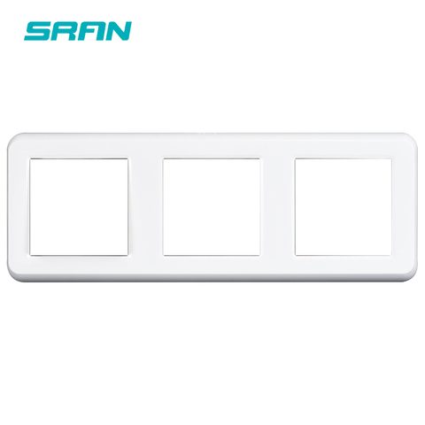 SRAN – panneau blanc sans installation de plaque de fer, 223mm x 82mm, panneau de prise de commutateur PC pour série F ► Photo 1/2