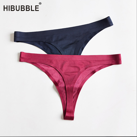 Culotte Sexy taille basse en soie glacée, String G sans couture, sous-vêtements simples pour femmes, String en dentelle au dos, Lingerie tanga, nouvelle collection ► Photo 1/6