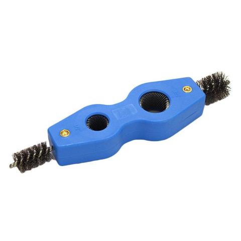 Brosse métallique de couleur bleue 4 en 1, nettoyage de tuyaux en Aluminium, plomberie, nettoyeur de tuyaux en cuivre ► Photo 1/6