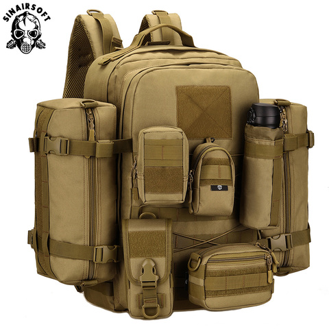 Sac à dos étanche de matériel type type type Molle 45l, équipement d'extérieur, Camping, escalade, alpinisme, randonnée ► Photo 1/6