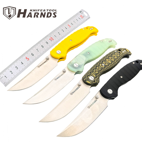 Harnds – couteau de survie en plein air, lame G10, manche en ver à soie géant, tactique EDC, CK3501 ► Photo 1/6