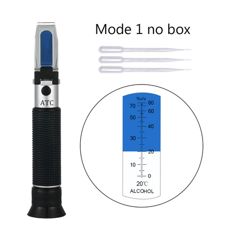 Testeur d'alcool réfractomètre, réfractomètre de l'alcoolémie, relectomètre, domaine de temps, hydromètre ATC ► Photo 1/6