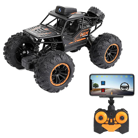 WIFI FPV hors route télécommande voiture avec caméra 720P RC voiture jouets haute vitesse vidéo à distance hors route camions jouets pour enfants enfants ► Photo 1/6