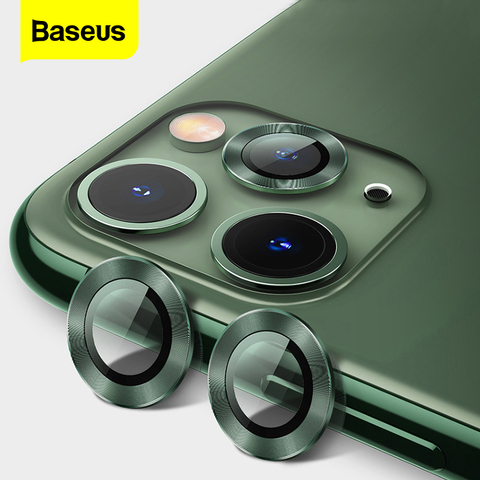 Protecteur d'écran d'objectif de caméra arrière Baseus pour iPhone 11 Pro protecteur d'appareil photo Max pour iPhone 11 Pro étui de Protection en verre trempé ► Photo 1/6