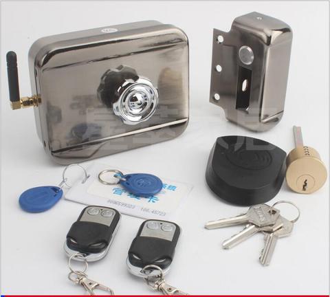 Verrou de porte électrique, télécommande pour commande d'accès avec batterie (2 ou 4 commandes à distance, pas de batterie) ► Photo 1/5