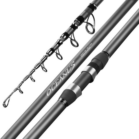 Canne de pêche télescopique ultralégère, à haute teneur en carbone, pour lancer de distance, 2.4, ligne de pêche, 5.4 #, en mer géante, weigh30-200g m-PE0.8-6 m ► Photo 1/5