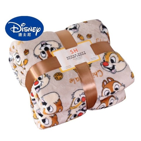 Disney privé pluton puce n Dale léger en peluche reine taille couverture sur lit canapé avion feuille plate literie jeter bébé couverture ► Photo 1/6