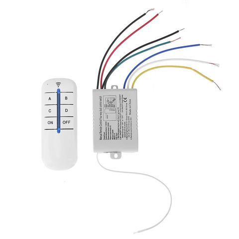 4 relais 220V 1000W télécommande sans fil interrupteur marche/arrêt numérique sans fil mur télécommande récepteur émetteur pour l'éclairage ► Photo 1/6