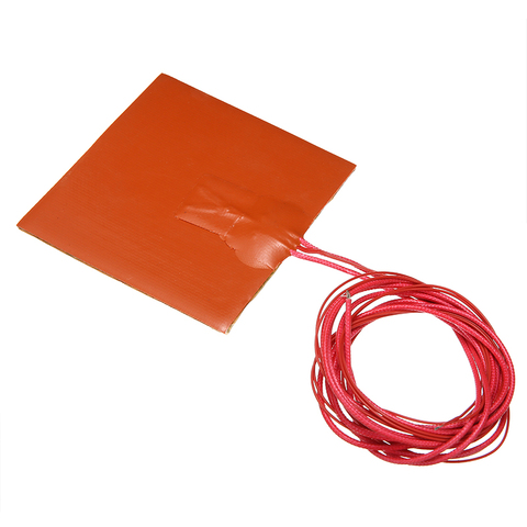 12V 50W Silicone coussin chauffant 100x100mm pour imprimante 3D lit chauffant tapis chauffant Silicone accessoires chauffants ► Photo 1/6