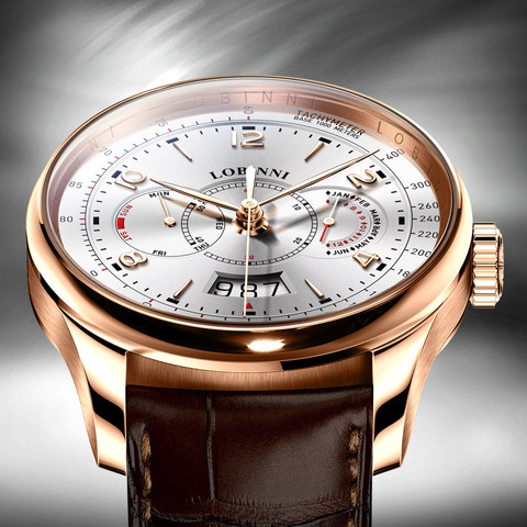 LOBINNI-montre suisse pour hommes, marque de luxe, mouvement mécanique automatique, saphir relogio japon 9122 Miyota, L16013 ► Photo 1/6