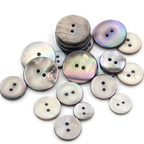 Boutons en nacre naturelle, 30 pièces, embellissements pour vêtements, bricolage, artisanat, fournisseur de couture, Scrapbooking, vente en gros ► Photo 1/2