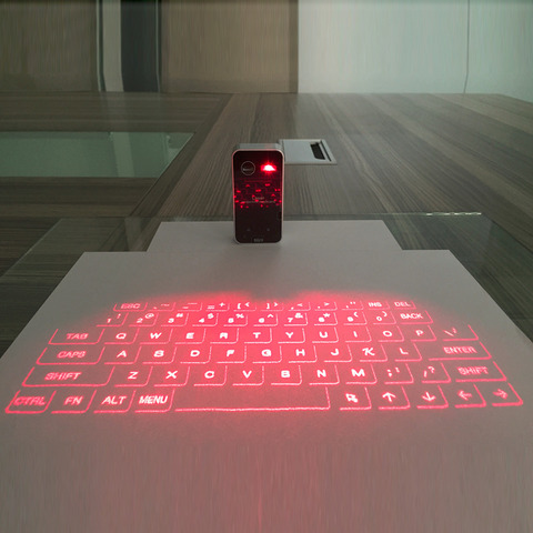 Clavier portatif de Projection virtuelle sans fil de clavier de Laser de Bluetooth pour l'iphone ► Photo 1/6