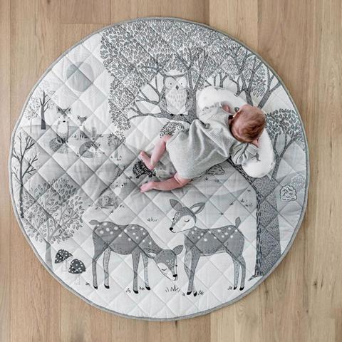 Couverture pliable pour enfant, coussin de jeu en coton doux, confortable de 95cm de diamètre, pour chambre de bébé ► Photo 1/6