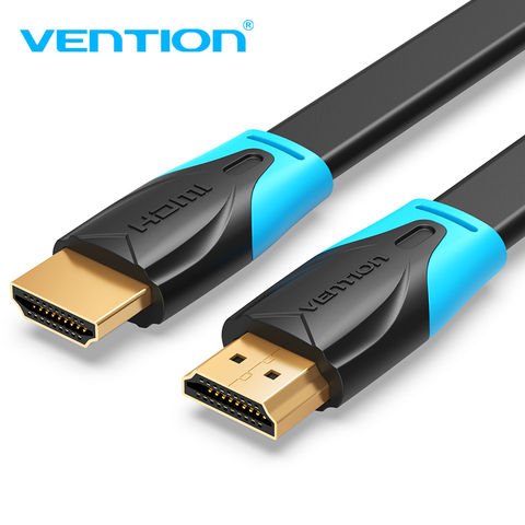 Vention HDMI câble 2.0v 1m 2m 3m 5m 10m Super vitesse 4K HDMI 2.0 câble 3D 60HZ pour HDTV LCD projecteur ordinateur portable PS3 câble HDMI 2.0 ► Photo 1/6
