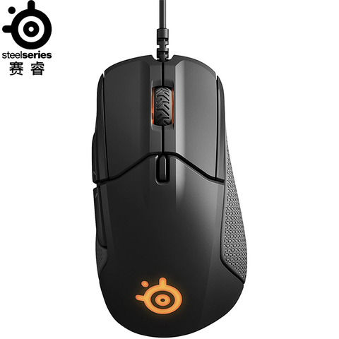 Rival-souris de jeu optique filaire RGB 310, 12000 dpi, avec gâchette fendue, pour CS GO LOL OW, Original SteelSeries ► Photo 1/6