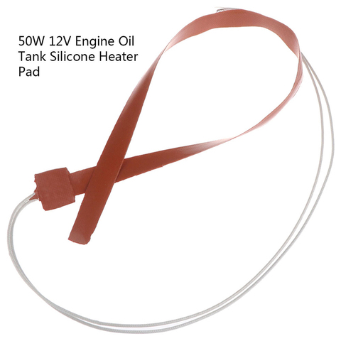 50W 12V coussins chauffants électriques Silicone chauffage bande de chauffage thermique ligne Flexible chauffage sangle pour injecteur chauffé 12x500mm ► Photo 1/6