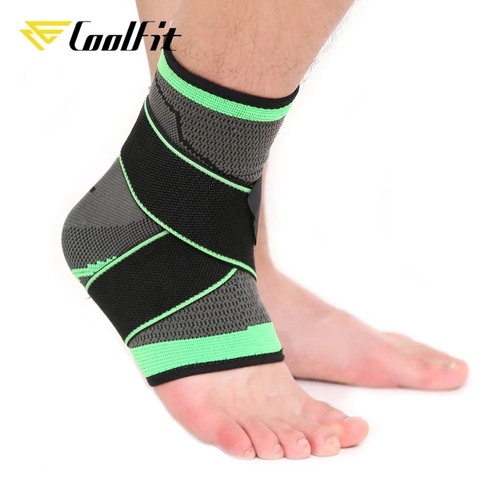 CoolFit 1 PIÈCES Nouveau Sport Orthèse de Cheville Sangle De Compression Manches Soutien 3D Armure Bandage Élastique Pied Équipement De Protection de Forme Physique de Gymnase ► Photo 1/6