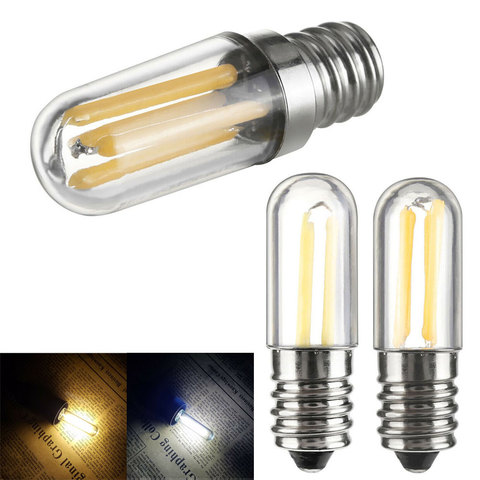 Mini E14 E12 LED réfrigérateur congélateur Filament lumière COB Dimmable ampoules 1W 2W 4W lampe blanc froid/chaud 110V 220V ► Photo 1/6