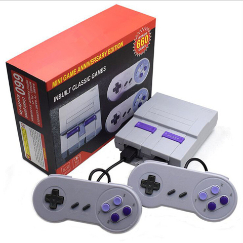 Rétro Super classique jeu Mini TV 8 bits famille TV Console de jeu vidéo intégré 660 jeux lecteur de jeu portable garçon cadeau d'anniversaire ► Photo 1/6