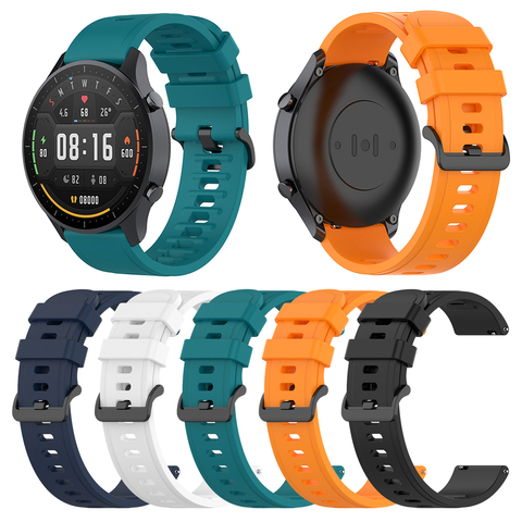 20mm Bracelet en Silicone pour Xiaomi Mi montre couleur remplacement Bracelet Bracelet montre accessoires ► Photo 1/6