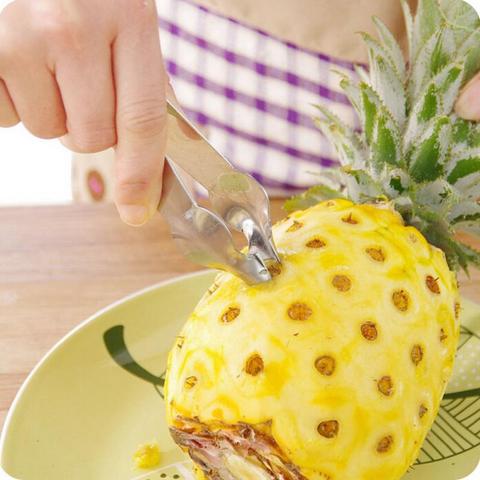 1Pc ananas oeil éplucheur acier inoxydable Cutter pratique graine dissolvant pince maison cuisine Gadgets maison Cocina ustensiles de cuisine ► Photo 1/5