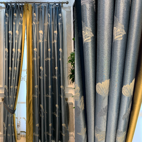 Usine haut de gamme nouveau chinois Polyester coton Jacquard rideau fenêtre ombre tissu salon chambre zéro ciseaux en gros ► Photo 1/5