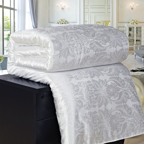 LISM-couette de luxe en soie mûre, couette faite à la main, couverture grande taille, double reine et roi, literie jacquard, 100% ► Photo 1/5