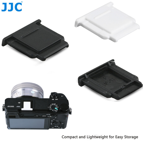 JJC Caméra Hot Shoe Cover Noir Blanc Capuchon Protecteur pour Sony A77II A3000 A6000 A6300 A6500 A99 II A7 Remplacer Sony FA-SHC1M ► Photo 1/6